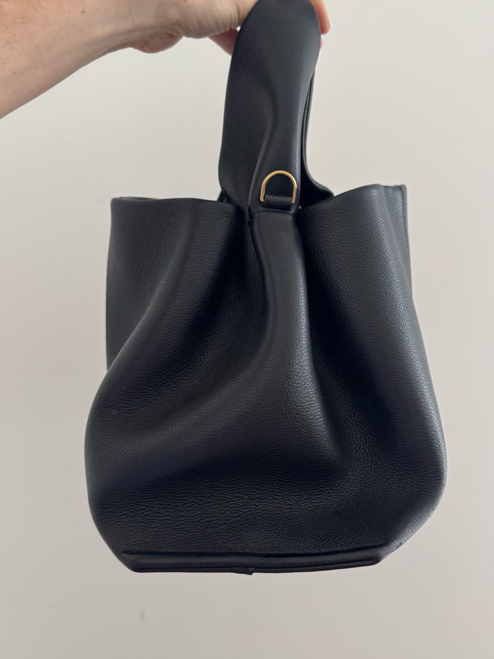 POLENE Numéro Neuf EDITION TEXTURED BLACK bag * no shoulder strap - Picture 14 of 17